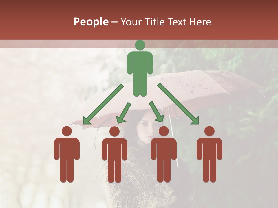 Calm Spring Woman PowerPoint Template