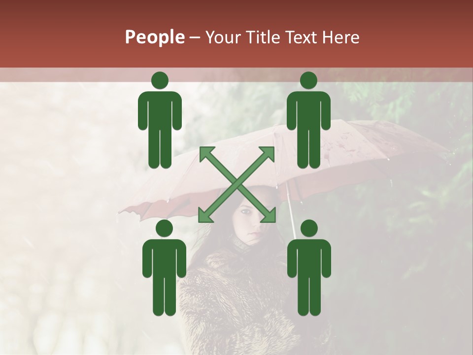 Calm Spring Woman PowerPoint Template