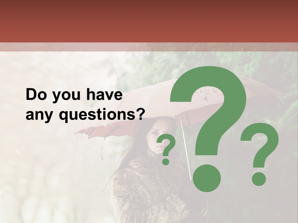 Calm Spring Woman PowerPoint Template