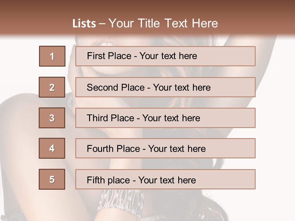 Person Model Beauty PowerPoint Template
