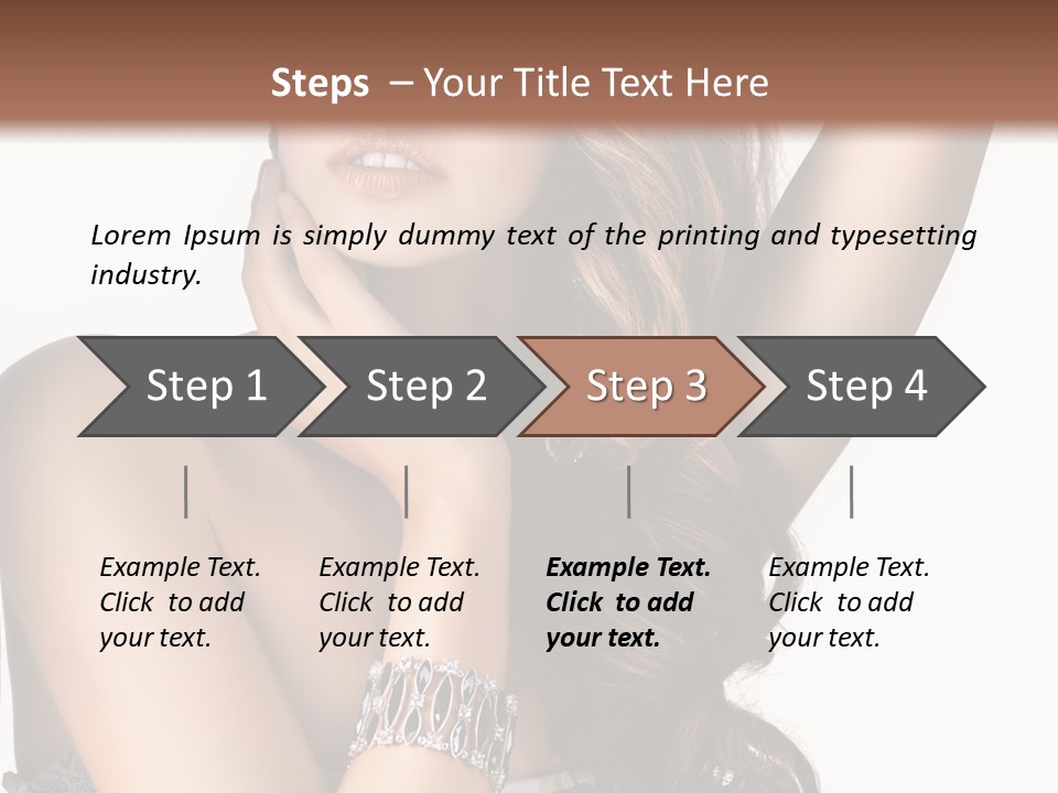 Person Model Beauty PowerPoint Template