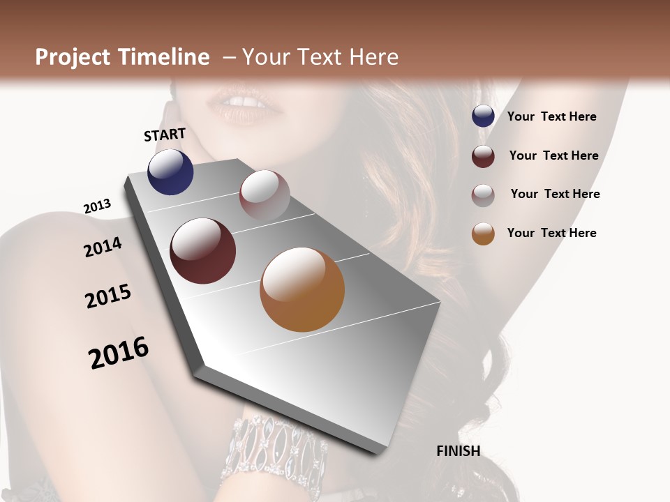 Person Model Beauty PowerPoint Template