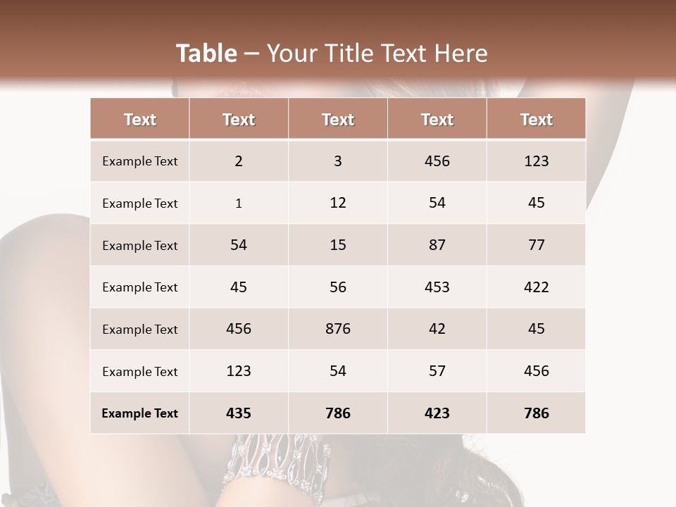 Person Model Beauty PowerPoint Template