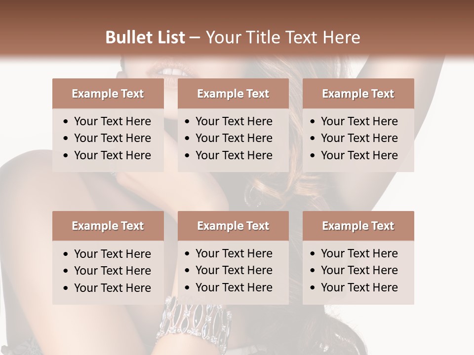 Person Model Beauty PowerPoint Template