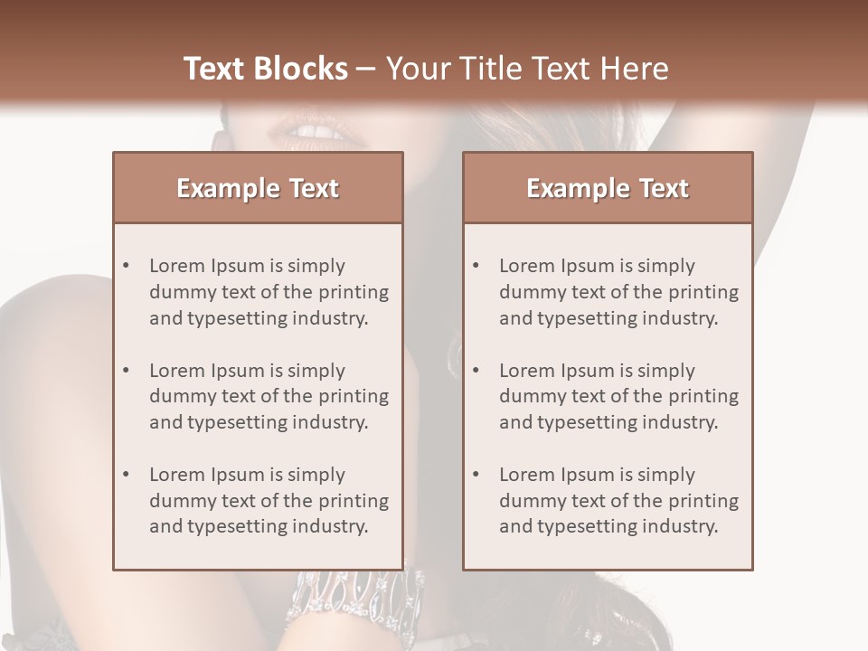 Person Model Beauty PowerPoint Template