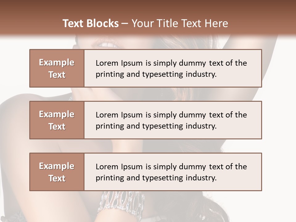 Person Model Beauty PowerPoint Template