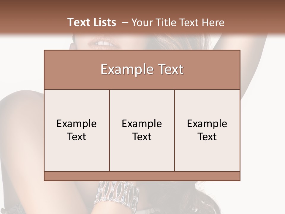 Person Model Beauty PowerPoint Template