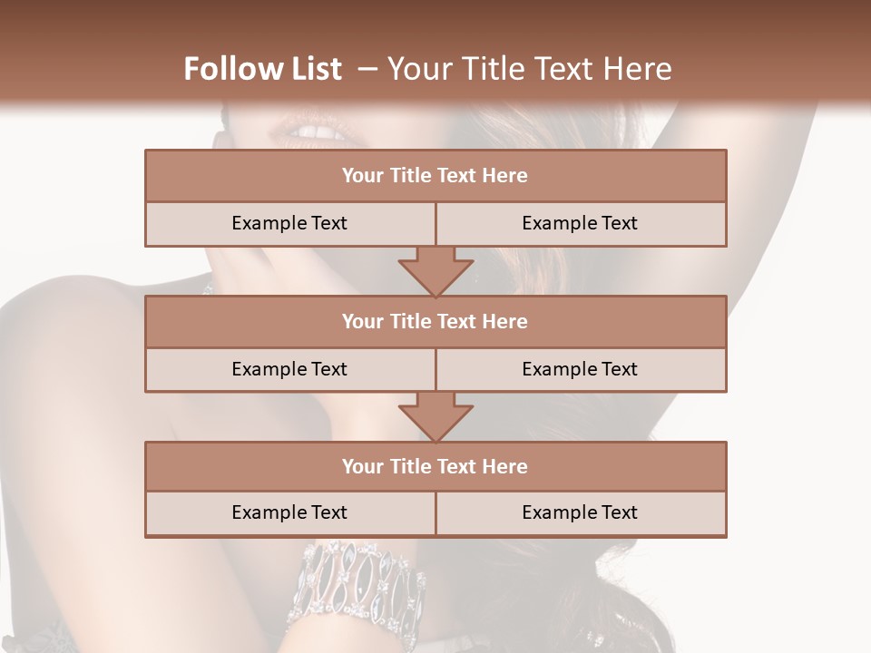 Person Model Beauty PowerPoint Template