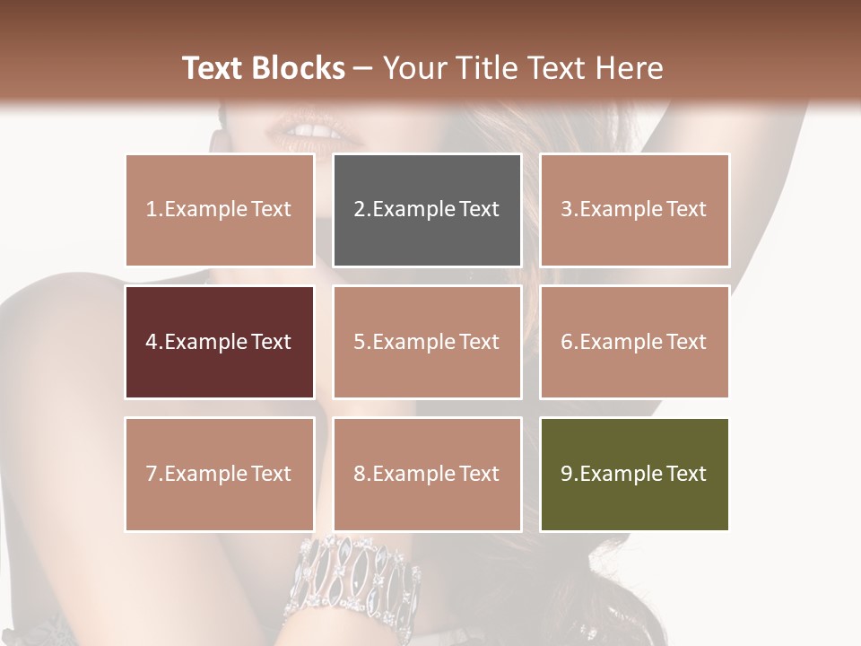 Person Model Beauty PowerPoint Template