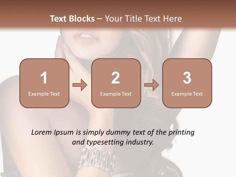 Person Model Beauty PowerPoint Template