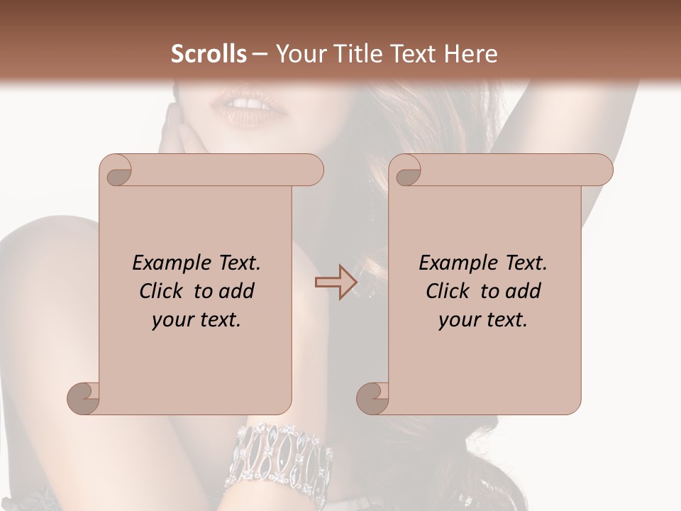 Person Model Beauty PowerPoint Template