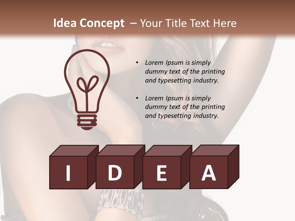 Person Model Beauty PowerPoint Template