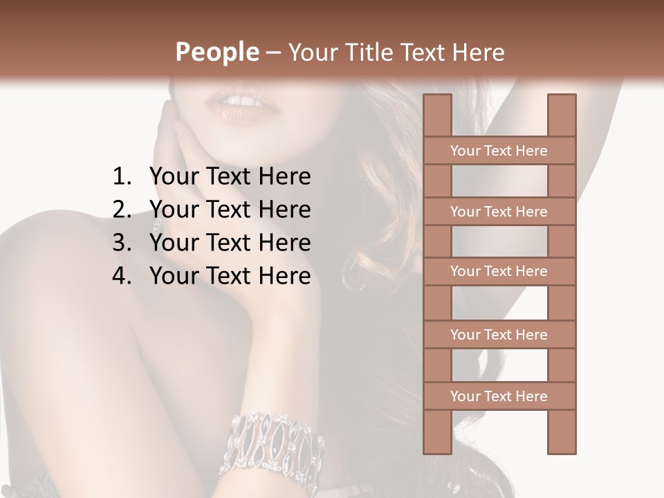 Person Model Beauty PowerPoint Template