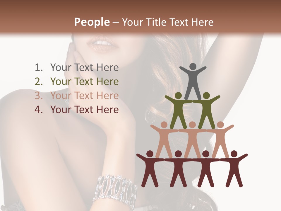 Person Model Beauty PowerPoint Template