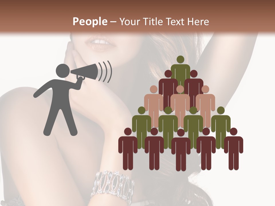 Person Model Beauty PowerPoint Template