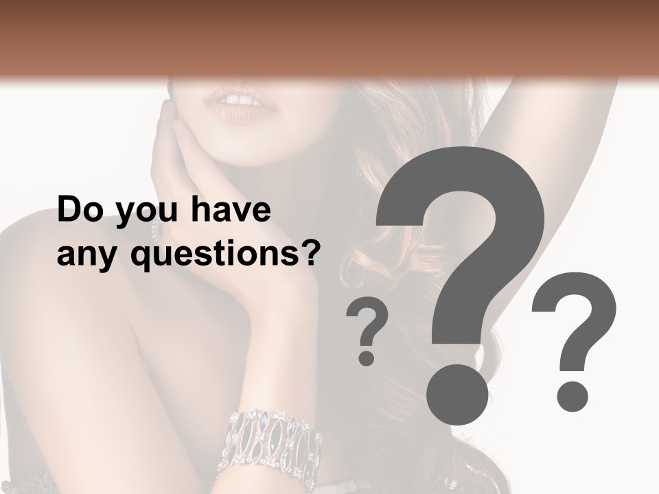 Person Model Beauty PowerPoint Template