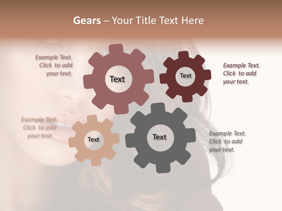 Jewellery Isolated On White Pretty PowerPoint Template