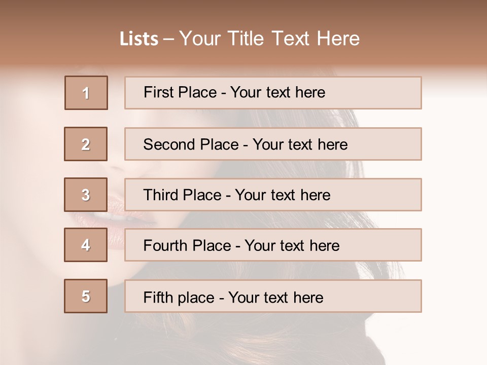 Jewellery Isolated On White Pretty PowerPoint Template