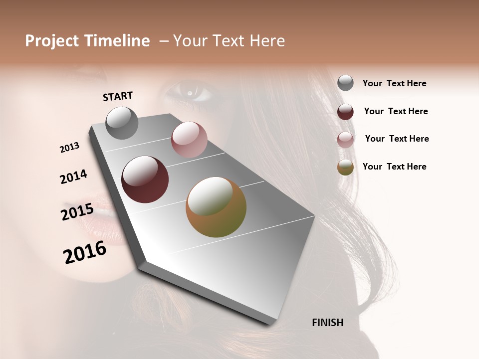 Jewellery Isolated On White Pretty PowerPoint Template