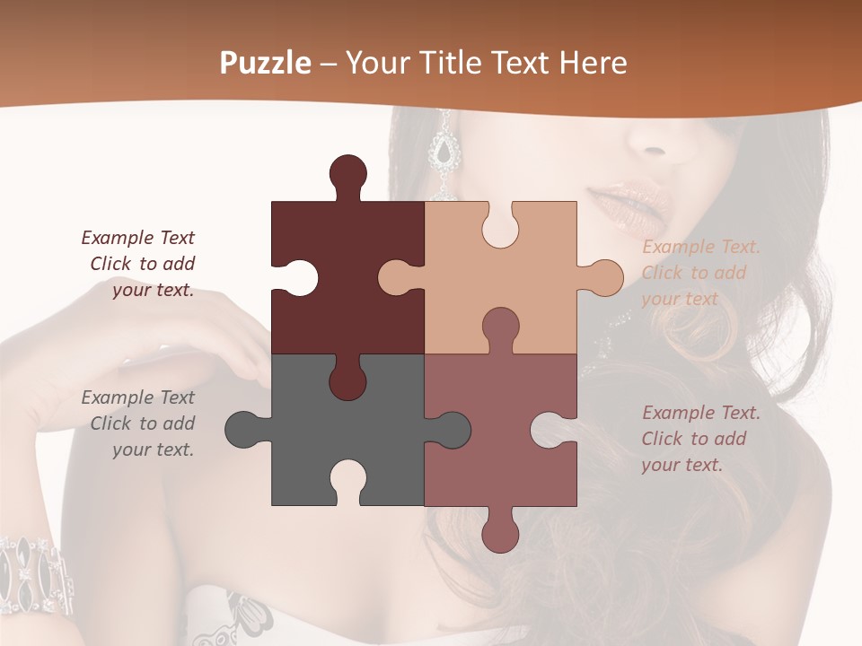 Female Portrait  PowerPoint Template