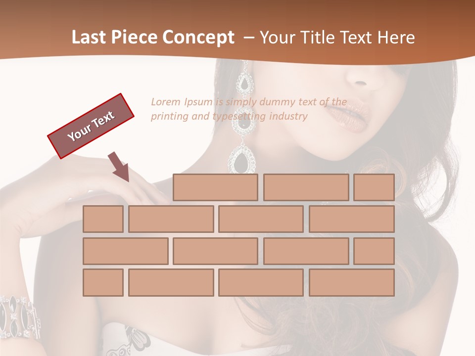 Female Portrait  PowerPoint Template