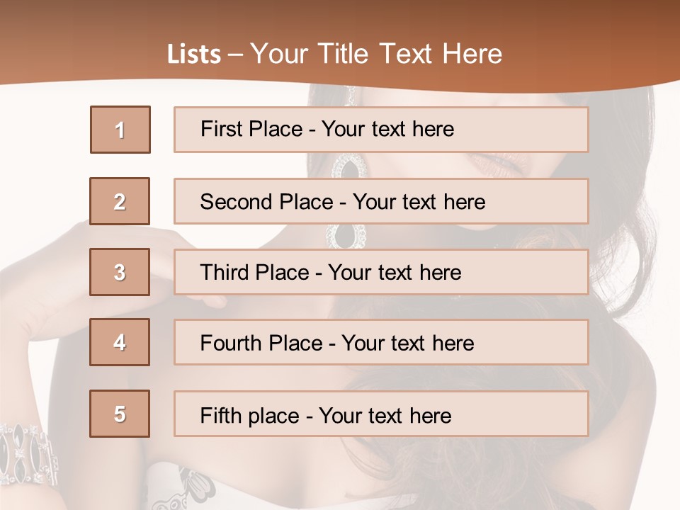 Female Portrait  PowerPoint Template