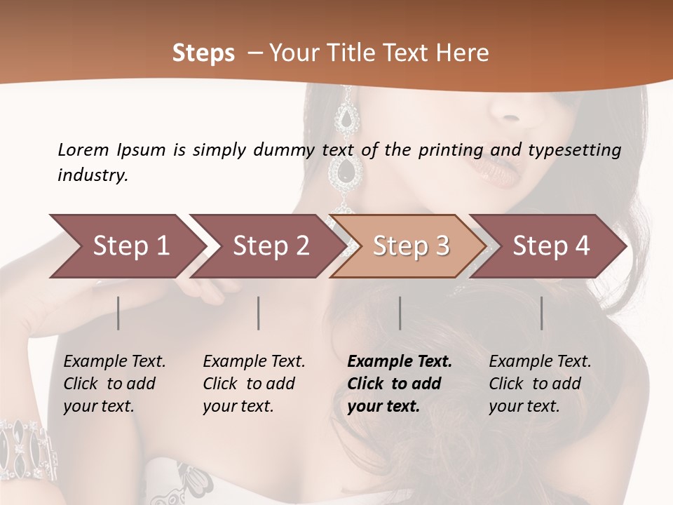 Female Portrait  PowerPoint Template