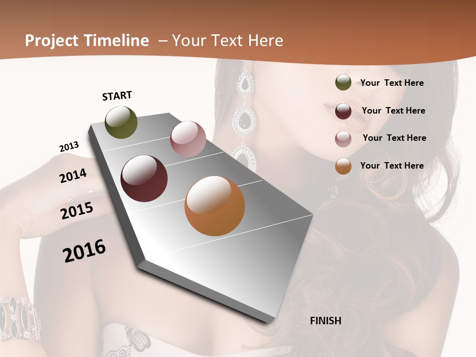 Female Portrait  PowerPoint Template