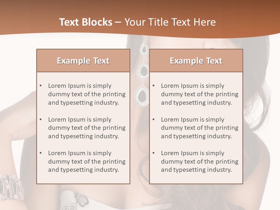 Female Portrait  PowerPoint Template