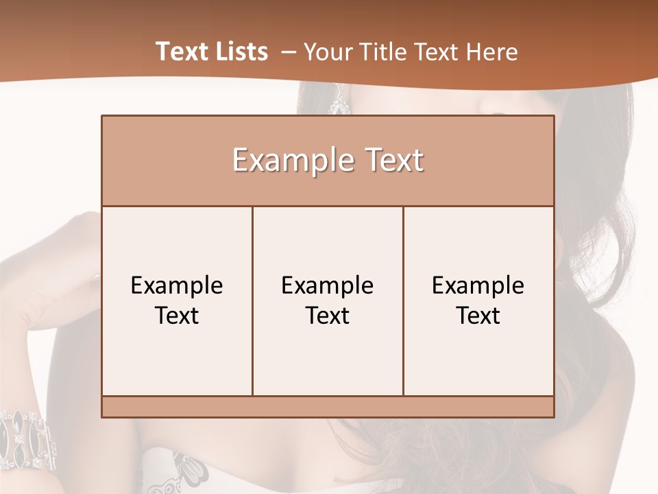 Female Portrait  PowerPoint Template