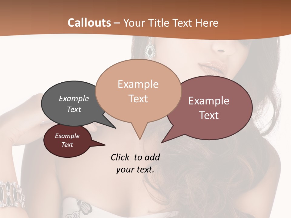 Female Portrait  PowerPoint Template