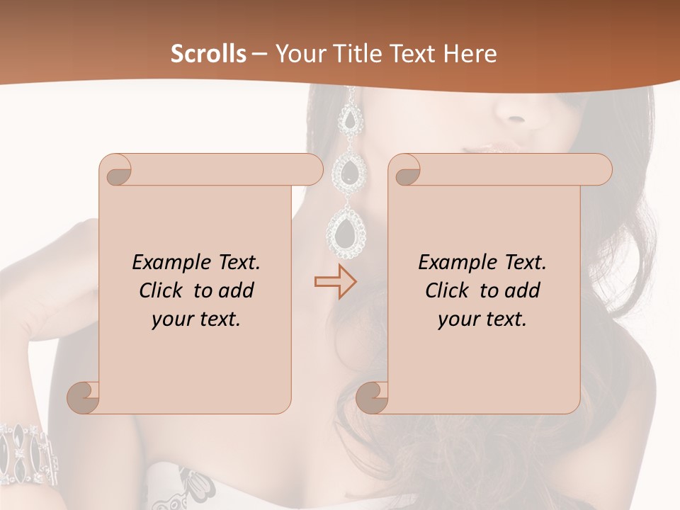 Female Portrait  PowerPoint Template