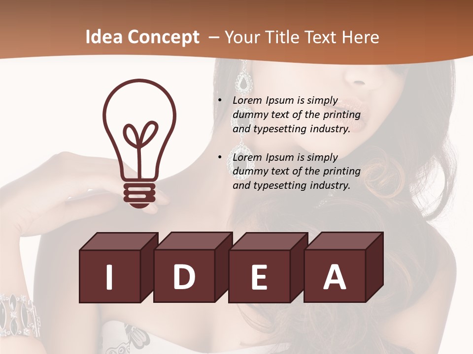 Female Portrait  PowerPoint Template