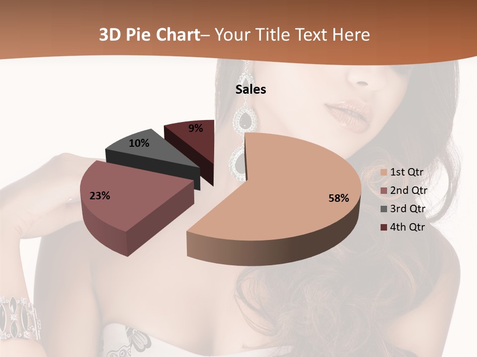 Female Portrait  PowerPoint Template