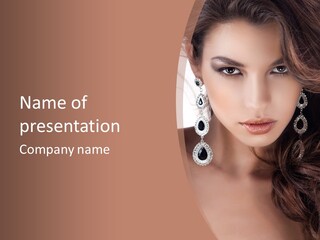 Young Bijouterie Girl PowerPoint Template