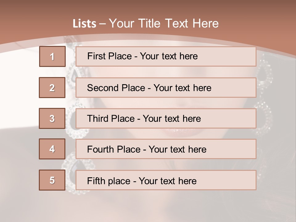 Young Bijouterie Girl PowerPoint Template