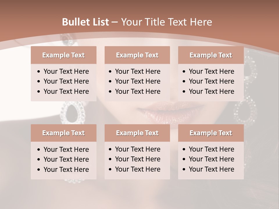 Young Bijouterie Girl PowerPoint Template