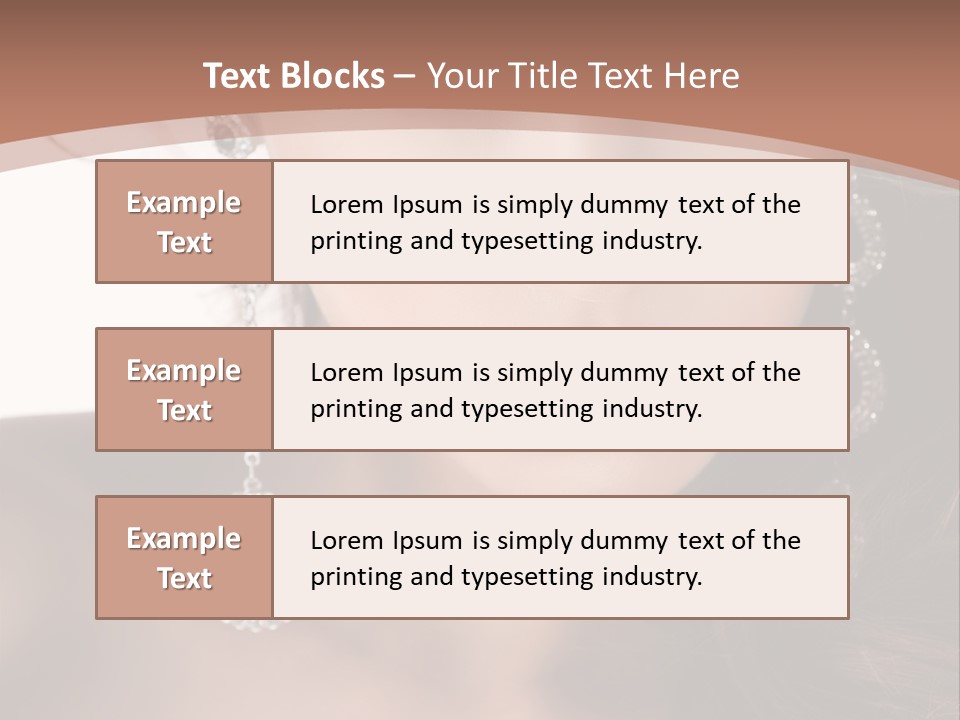 Young Bijouterie Girl PowerPoint Template