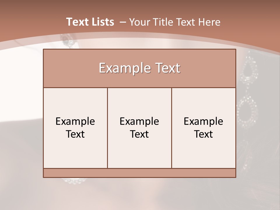 Young Bijouterie Girl PowerPoint Template