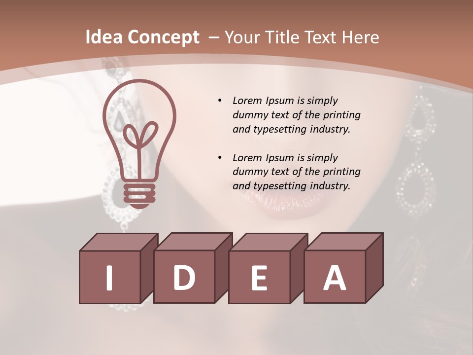 Young Bijouterie Girl PowerPoint Template