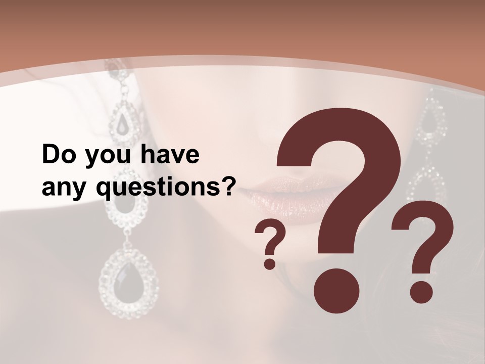 Young Bijouterie Girl PowerPoint Template