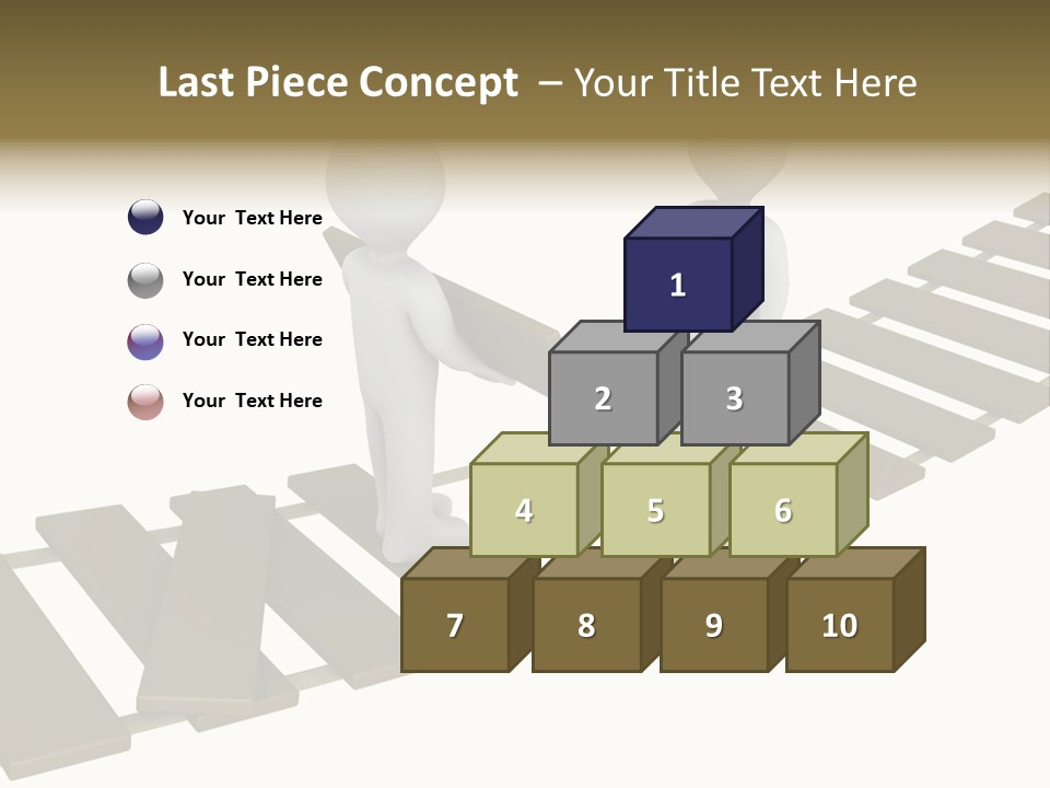Gap Difficulty Illustration PowerPoint Template