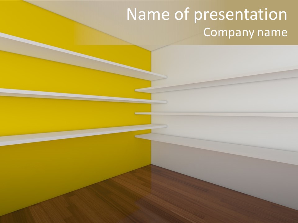 Corner Modern Decorating PowerPoint Template