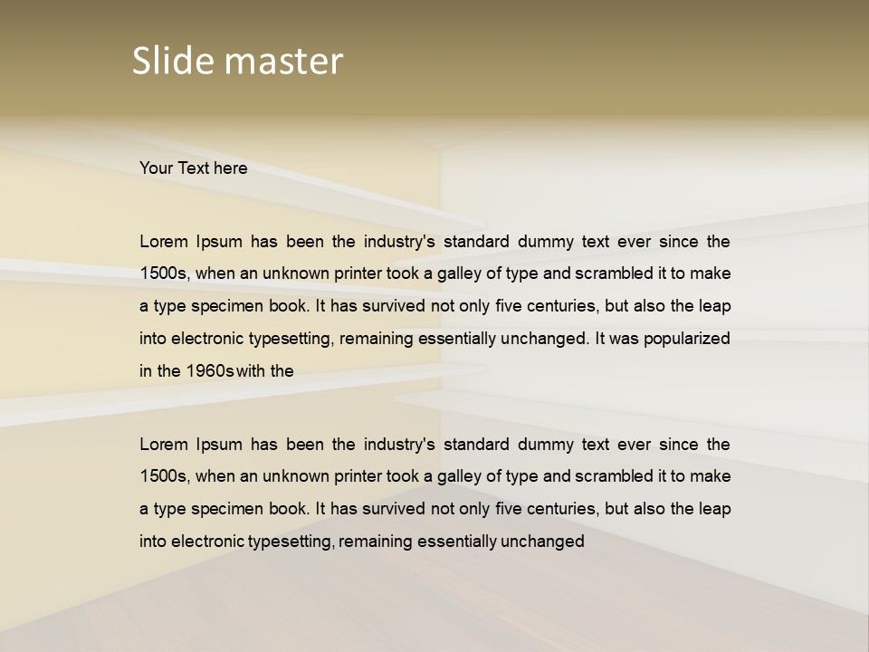 Corner Modern Decorating PowerPoint Template