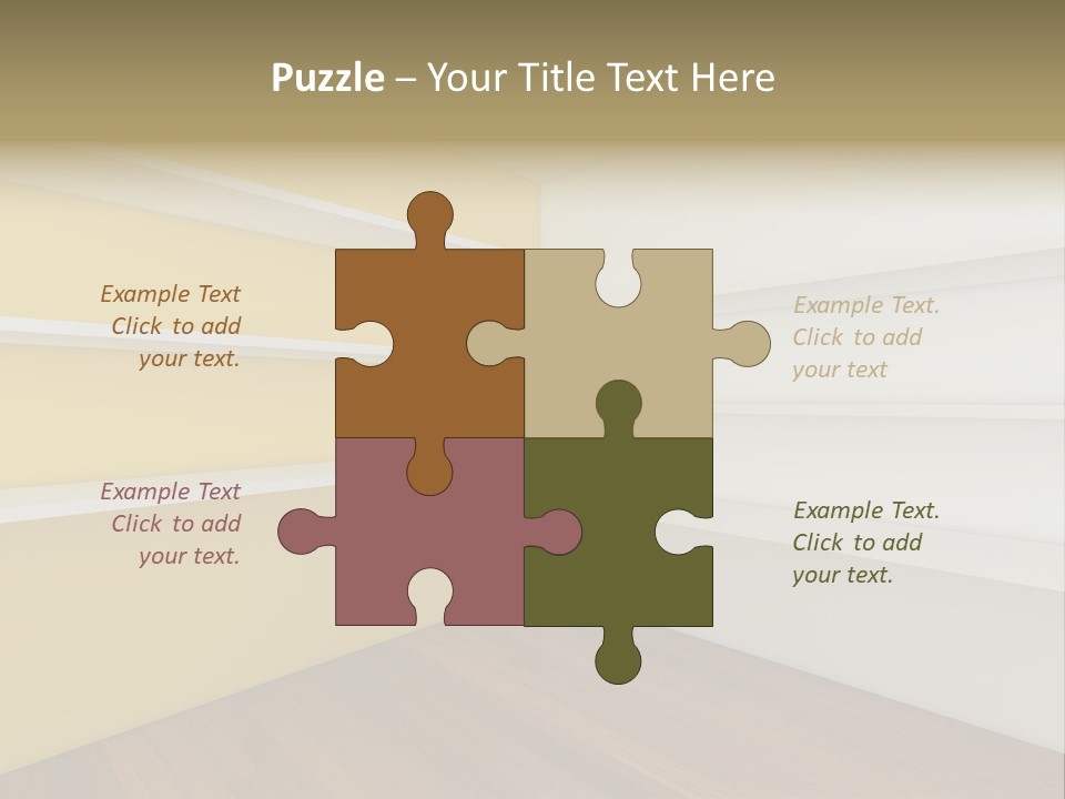 Corner Modern Decorating PowerPoint Template