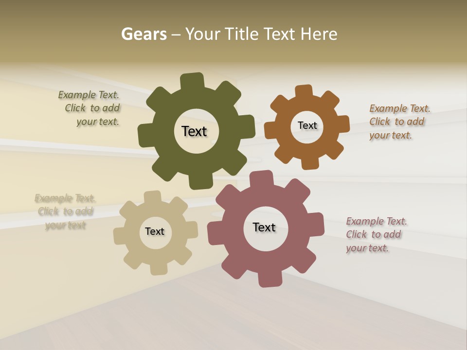 Corner Modern Decorating PowerPoint Template