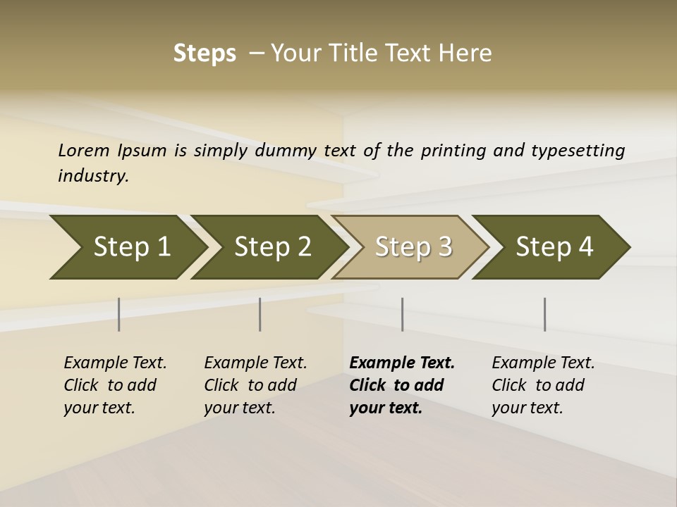 Corner Modern Decorating PowerPoint Template