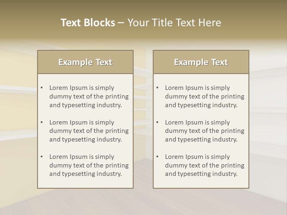 Corner Modern Decorating PowerPoint Template