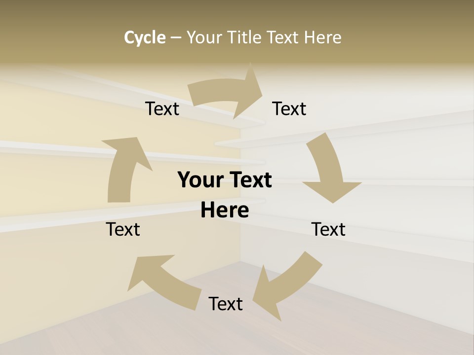 Corner Modern Decorating PowerPoint Template