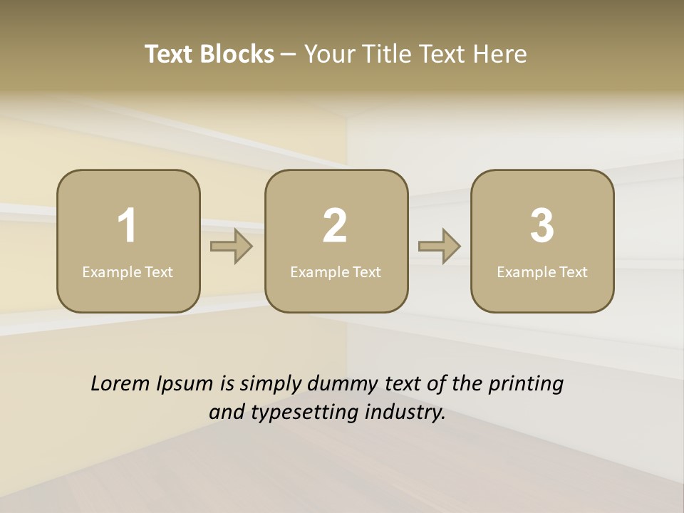 Corner Modern Decorating PowerPoint Template